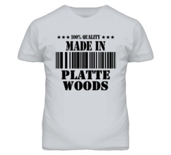 Platte Woods Missouri Made In Born Sport Grey T Shirt