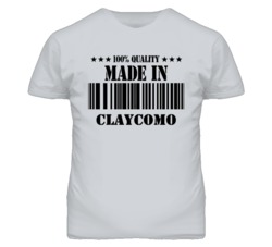 Claycomo Missouri Made In Born Sport Grey T Shirt
