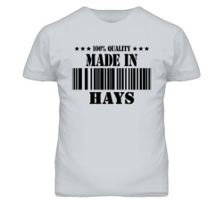 Hays Kansas Made In Born Sport Grey T Shirt