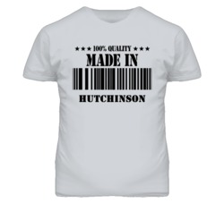 Hutchinson Kansas Made In Born Sport Grey T Shirt