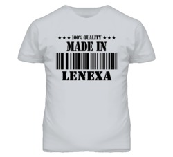 Lenexa Kansas Made In Born Sport Grey T Shirt