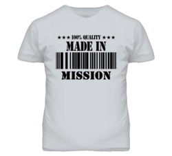 Mission Kansas Made In Born Sport Grey T Shirt