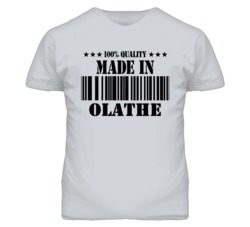 Olathe Kansas Made In Born Sport Grey T Shirt