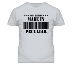 Peculiar Missouri Made In Born Sport Grey T Shirt