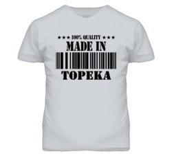 Topeka Kansas Made In Born Sport Grey T Shirt