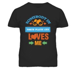 North Platte City Missouri Somebody Loves Me Heart Grandma T Shirt