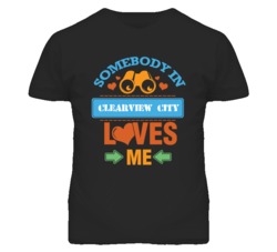 Clearview City Kansas Somebody Loves Me Heart Grandma T Shirt