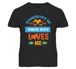 North Hays Kansas Somebody Loves Me Heart Grandma T Shirt