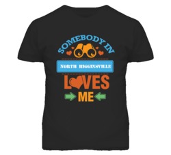 North Higginsville Missouri Somebody Loves Me Heart Grandma T Shirt