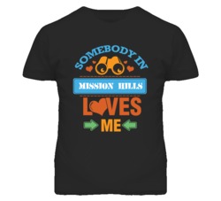 Mission Hills Kansas Somebody Loves Me Heart Grandma T Shirt