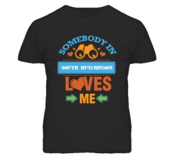 South Hutchinson Kansas Somebody Loves Me Heart Grandma T Shirt