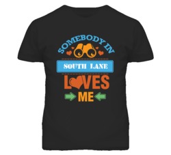 South Lane Kansas Somebody Loves Me Heart Grandma T Shirt