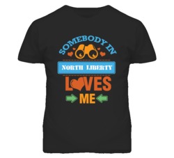 North Liberty Missouri Somebody Loves Me Heart Grandma T Shirt
