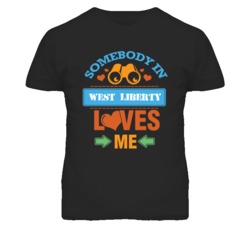 West Liberty Missouri Somebody Loves Me Heart Grandma T Shirt