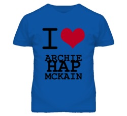 Archie Hap Mckain Kansas Sports I Love Heart T Shirt
