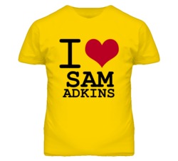 Sam Adkins Kansas Sports I Love Heart T Shirt
