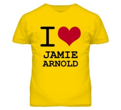 Jamie Arnold Kansas Sports I Love Heart T Shirt