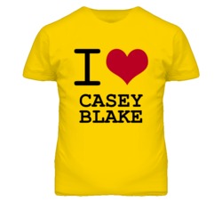 Casey Blake Kansas Sports I Love Heart T Shirt