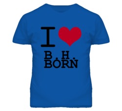 BH Born Kansas Sports I Love Heart T Shirt