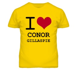 Conor Gillaspie Kansas Sports I Love Heart T Shirt
