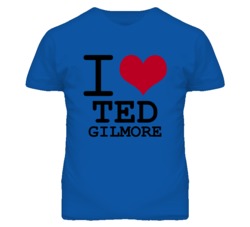 Ted Gilmore Kansas Sports I Love Heart T Shirt