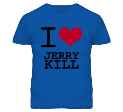 Jerry Kill Kansas Sports I Love Heart T Shirt