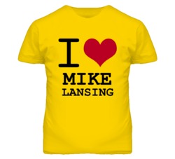 Mike Lansing Kansas Sports I Love Heart T Shirt