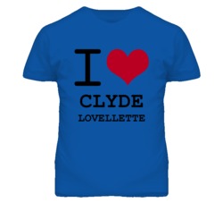 Clyde Lovellette Kansas Sports I Love Heart T Shirt