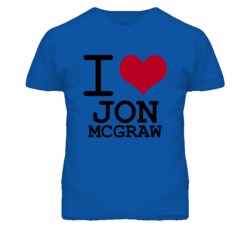 Jon Mcgraw Kansas Sports I Love Heart T Shirt