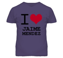 Jaime Mendez Kansas Sports I Love Heart T Shirt
