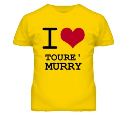 Toure' Murry Kansas Sports I Love Heart T Shirt