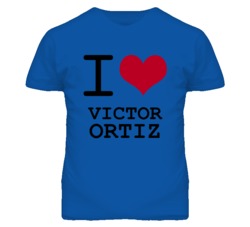 Victor Ortiz Kansas Sports I Love Heart T Shirt
