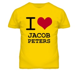 Jacob Peters Kansas Sports I Love Heart T Shirt