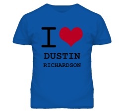 Dustin Richardson Kansas Sports I Love Heart T Shirt