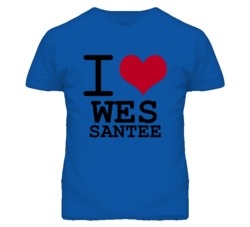 Wes Santee Kansas Sports I Love Heart T Shirt