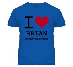 Brian Schottenheimer Kansas Sports I Love Heart T Shirt