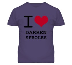 Darren Sproles Kansas Sports I Love Heart T Shirt