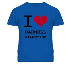 Darnell Valentine Kansas Sports I Love Heart T Shirt