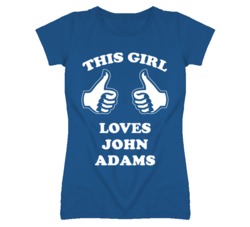 John Adams Kansas Sports This Girl Loves T Shirt