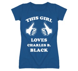 Charles B Black Black Kansas Sports This Girl Loves T Shirt