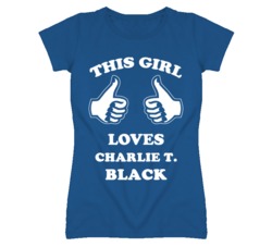 Charlie T Black Black Kansas Sports This Girl Loves T Shirt