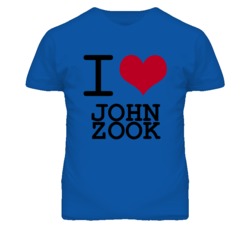 John Zook Kansas Sports I Love Heart T Shirt
