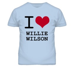 Willie Wilson Kansas Sports I Love Heart T Shirt