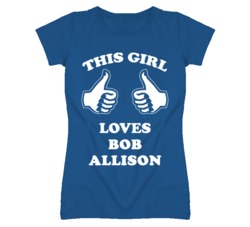 Bob Allison Kansas Sports This Girl Loves T Shirt