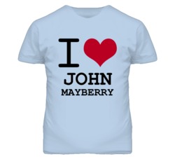 John Mayberry Kansas Sports I Love Heart T Shirt