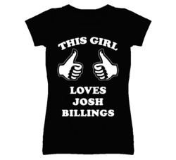 Josh Billings Kansas Sports This Girl Loves T Shirt