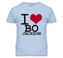 Bo Jackson Kansas Sports I Love Heart T Shirt