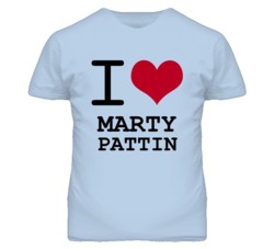 Marty Pattin Kansas Sports I Love Heart T Shirt