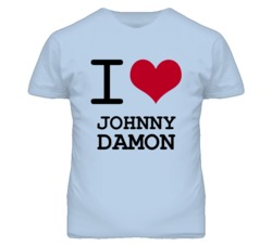 Johnny Damon Kansas Sports I Love Heart T Shirt