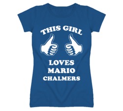 Mario Chalmers Kansas Sports This Girl Loves T Shirt